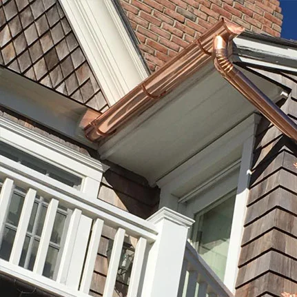 copper gutter installation Sea Cliff ny